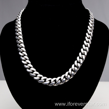 Hot Style 12mm Cuba Hip Hop Jewelry Necklace